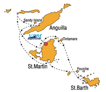 Barone Yachting The Caribbean - Itinerary Carribean from St. Martin
